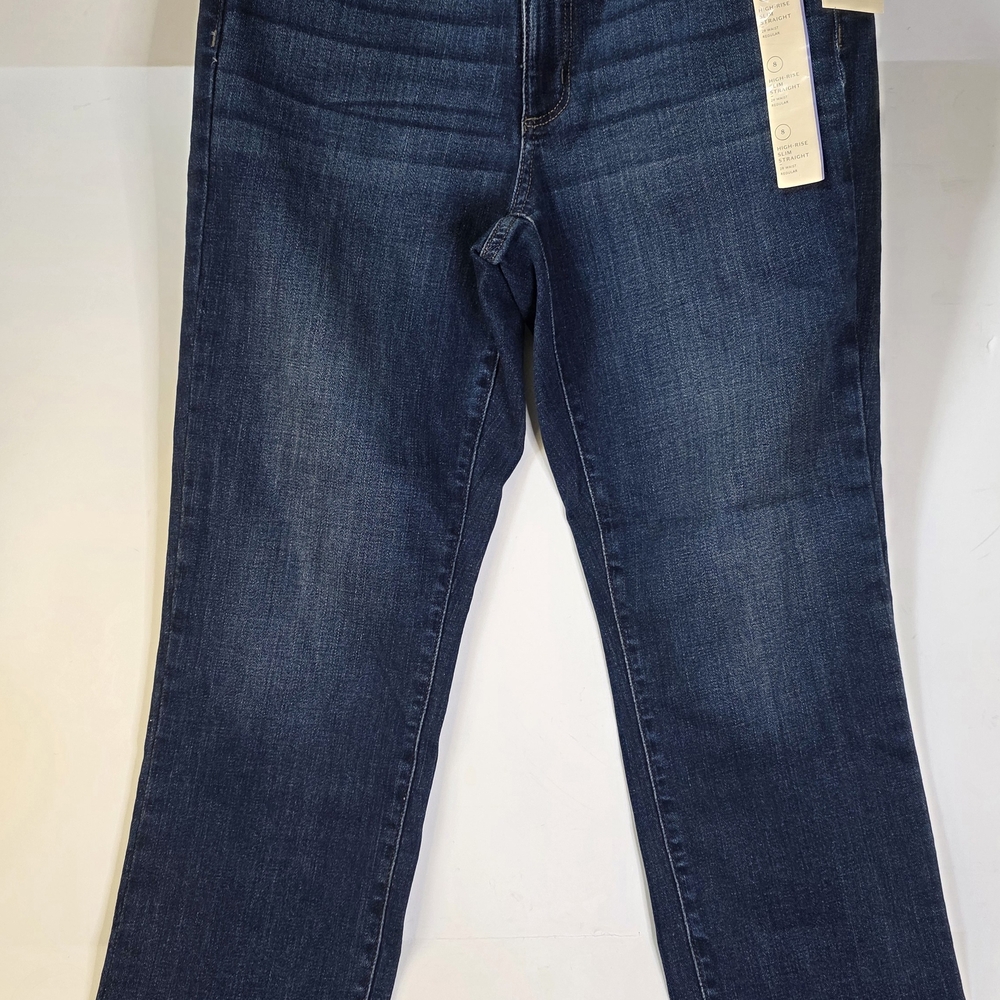 Universal Thread High-Rise Slim Jeans in Dark Blue Size 8/29R